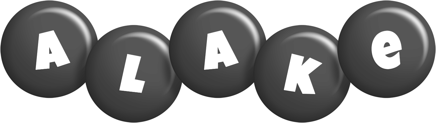 Alake candy-black logo