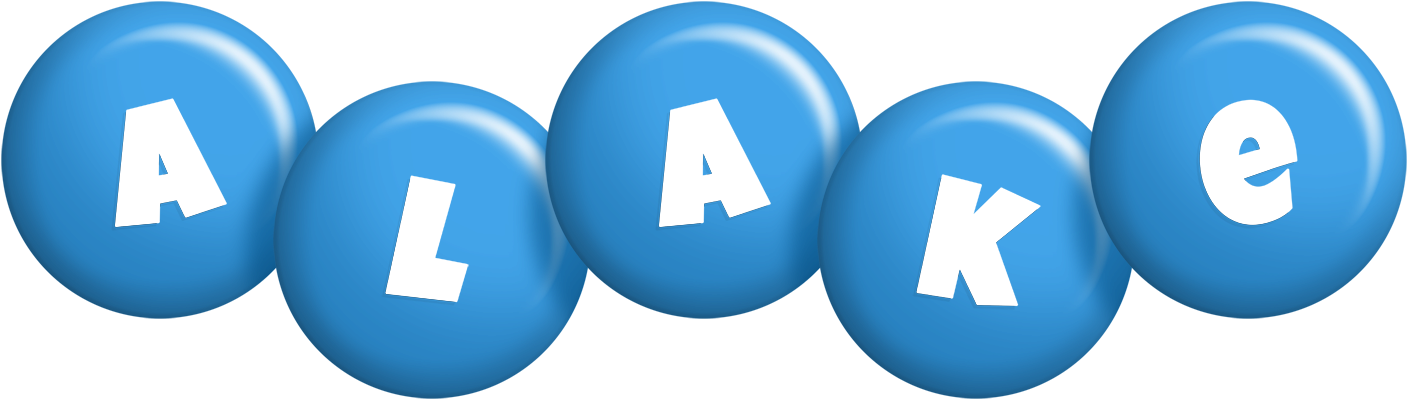 Alake candy-blue logo