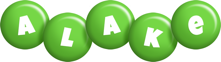 Alake candy-green logo