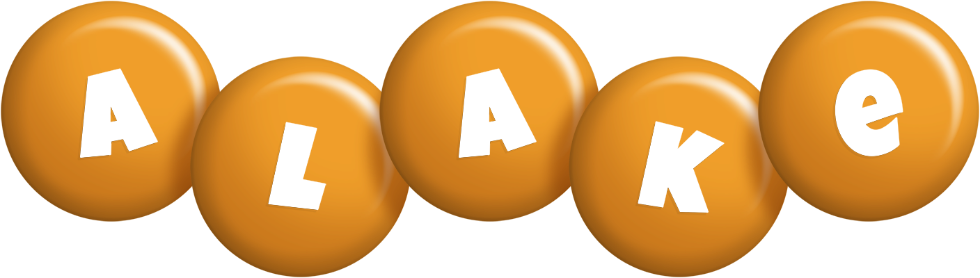 Alake candy-orange logo