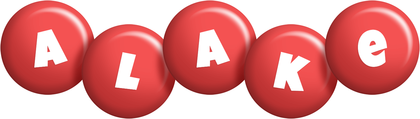Alake candy-red logo