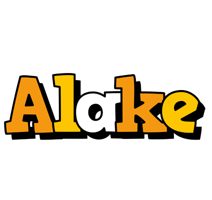 Alake cartoon logo