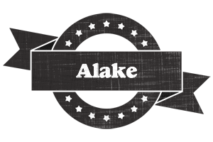 Alake grunge logo