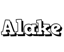 Alake snowing logo