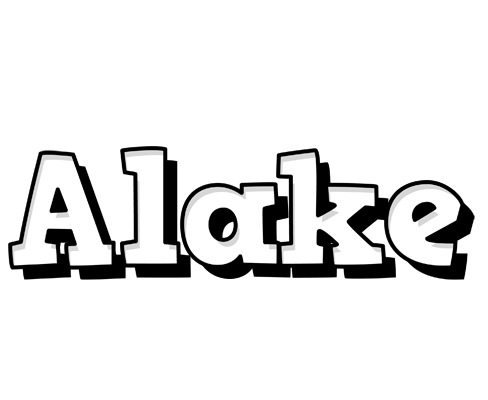Alake snowing logo