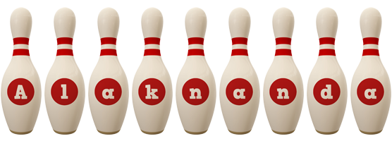 Alaknanda bowling-pin logo