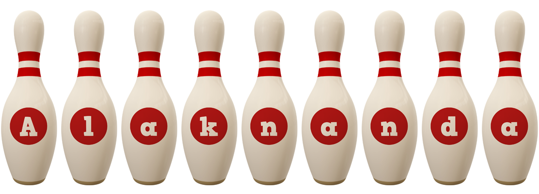 Alaknanda bowling-pin logo