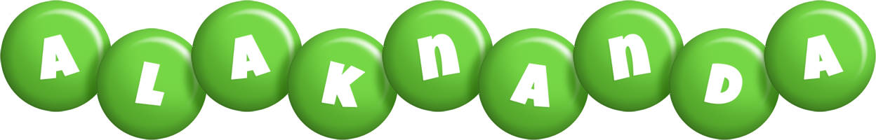 Alaknanda candy-green logo