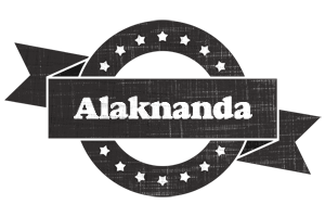 Alaknanda grunge logo