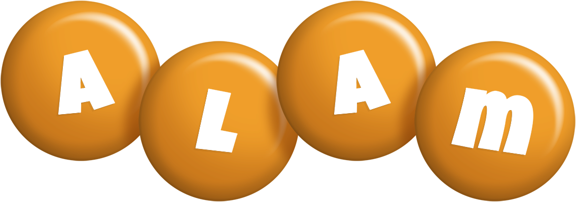 Alam candy-orange logo