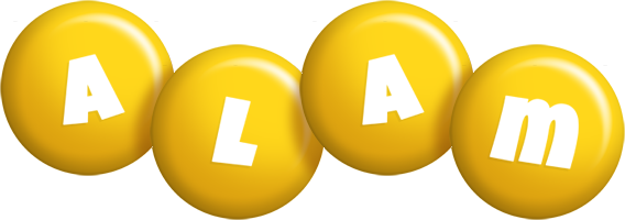 Alam candy-yellow logo
