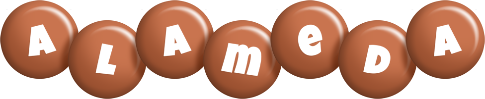 Alameda candy-brown logo