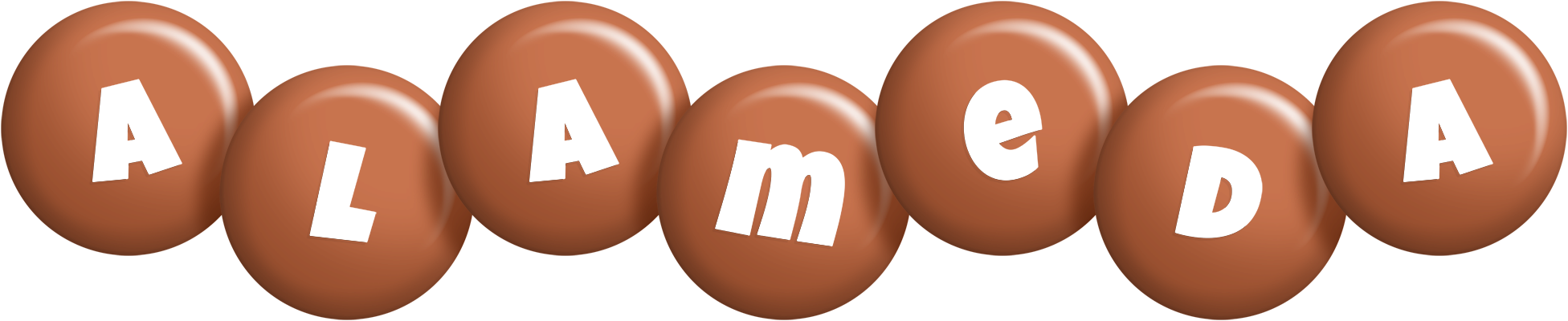 Alameda candy-brown logo