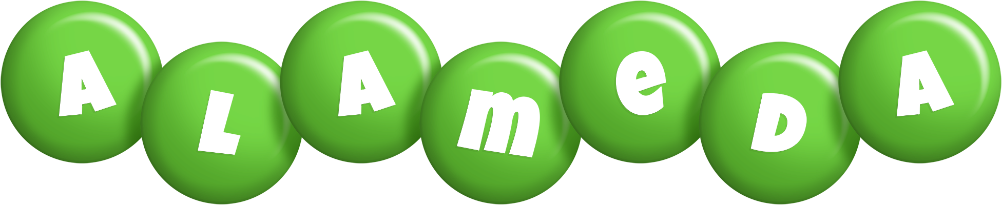 Alameda candy-green logo