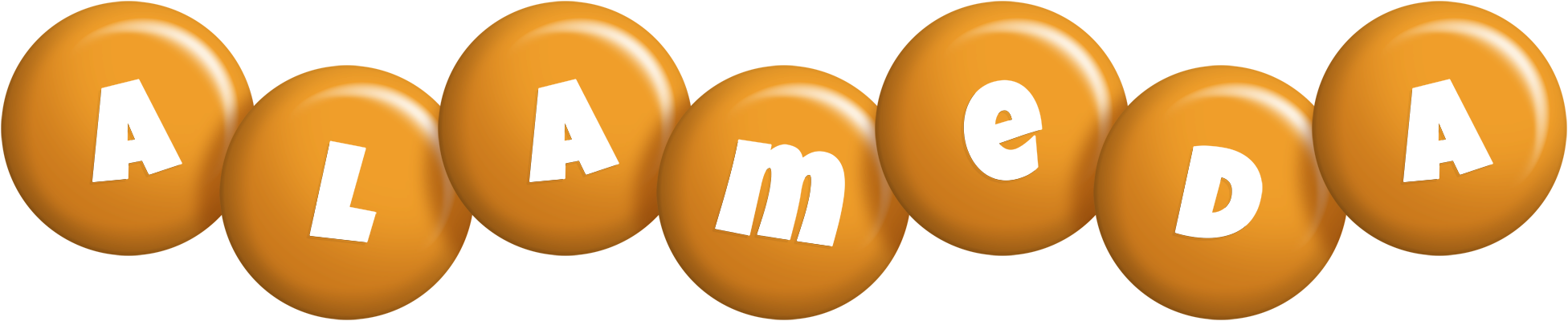 Alameda candy-orange logo