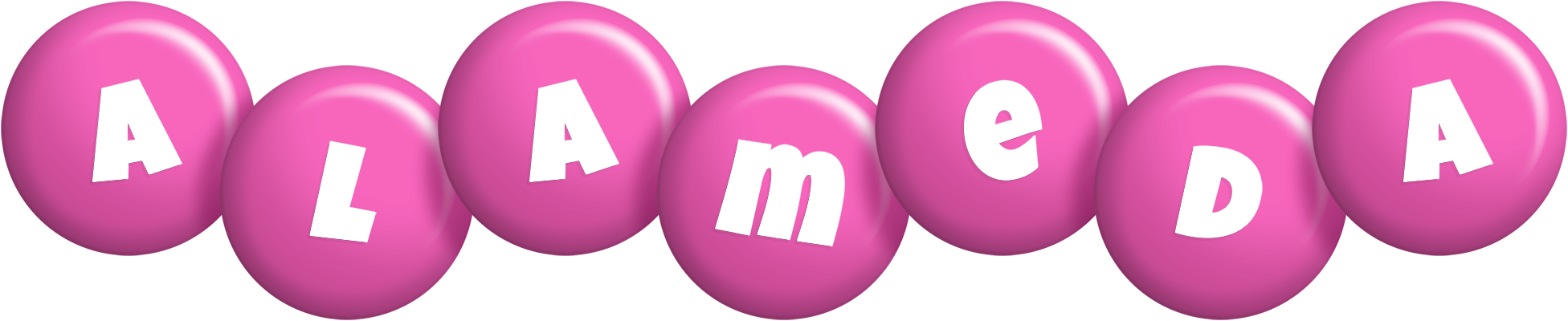 Alameda candy-pink logo