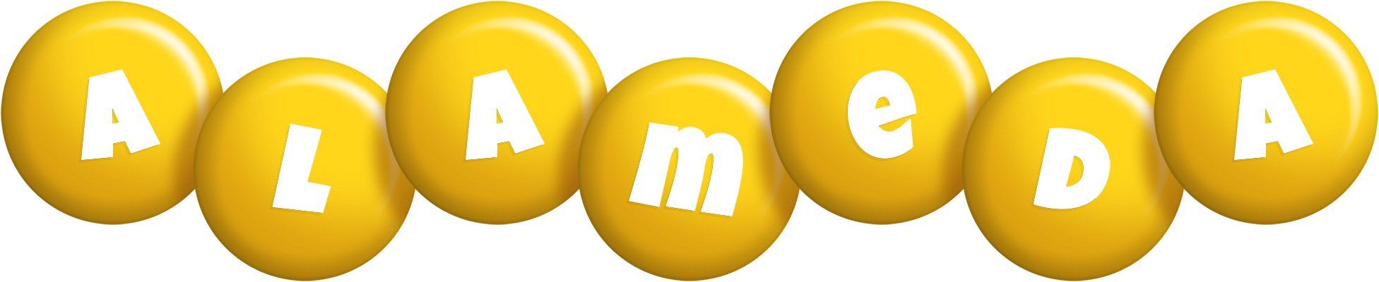 Alameda candy-yellow logo