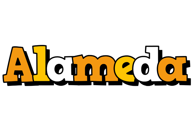 Alameda cartoon logo