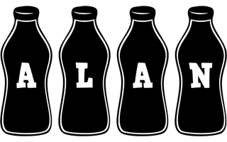 Alan bottle logo