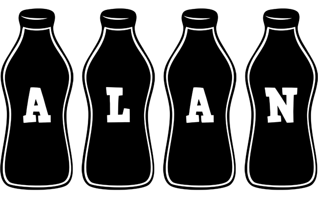 Alan bottle logo