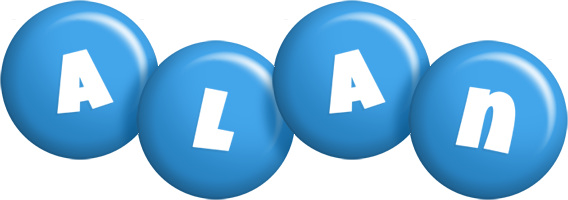 Alan candy-blue logo
