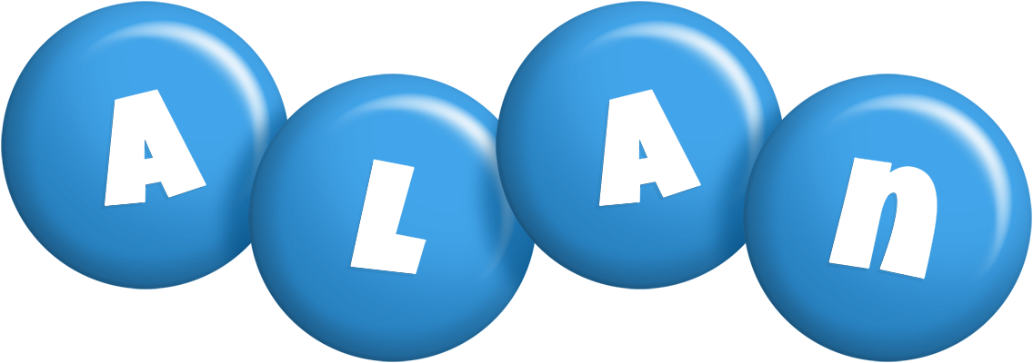 Alan candy-blue logo