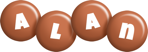 Alan candy-brown logo