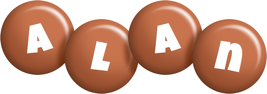 Alan candy-brown logo