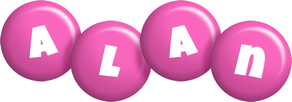 Alan candy-pink logo