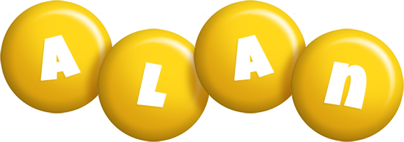 Alan candy-yellow logo