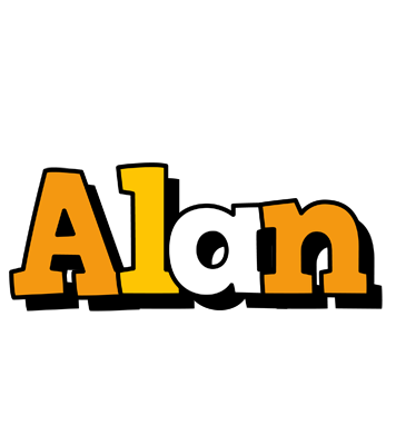 Alan cartoon logo