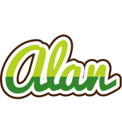 Alan golfing logo
