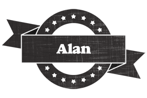 Alan grunge logo