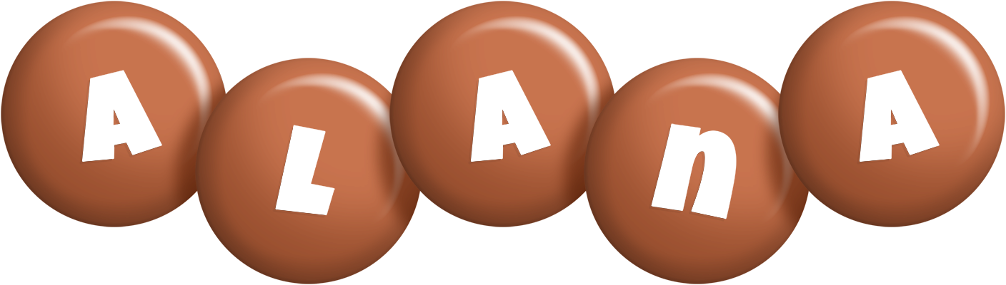 Alana candy-brown logo