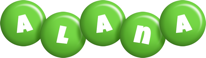 Alana candy-green logo