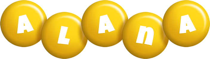 Alana candy-yellow logo