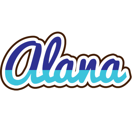 Alana raining logo
