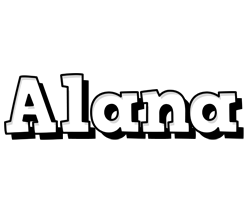 Alana snowing logo