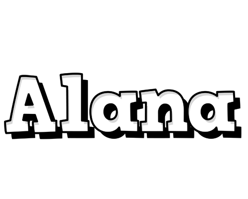 Alana snowing logo