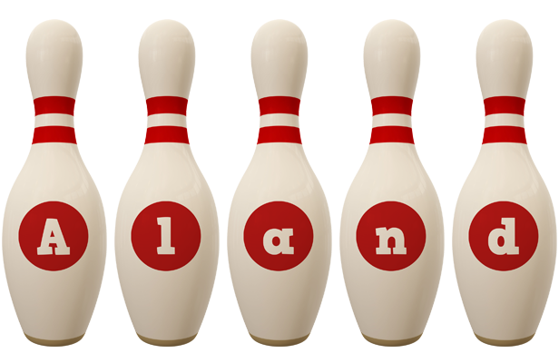 Aland bowling-pin logo