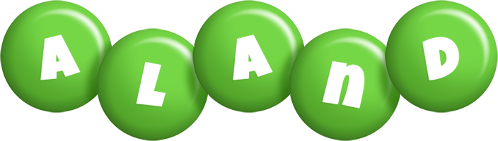 Aland candy-green logo