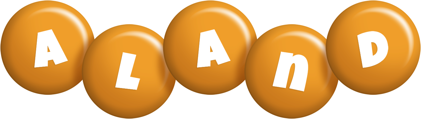 Aland candy-orange logo