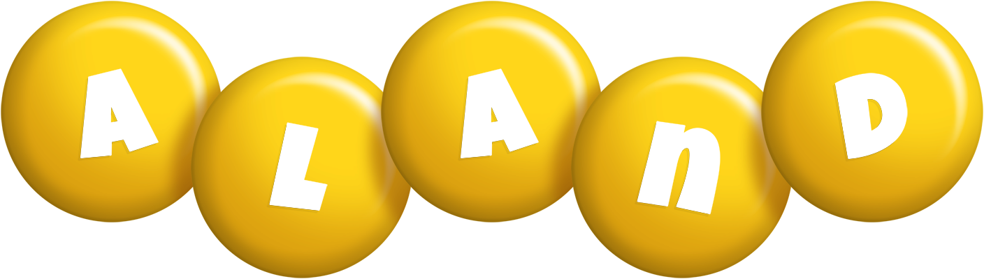 Aland candy-yellow logo