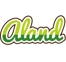 Aland golfing logo