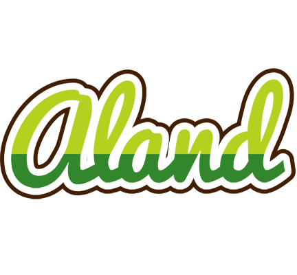 Aland golfing logo