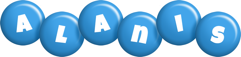 Alanis candy-blue logo