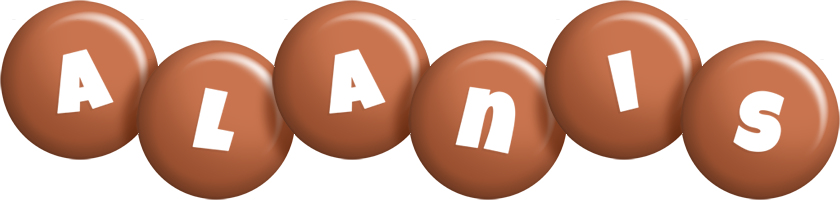 Alanis candy-brown logo