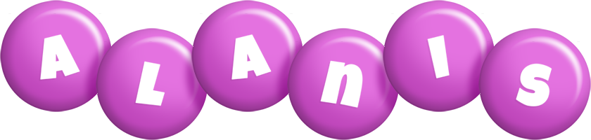 Alanis candy-purple logo