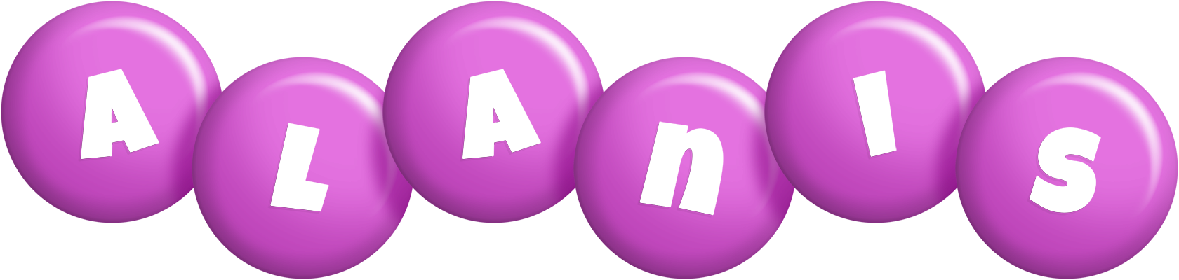 Alanis candy-purple logo