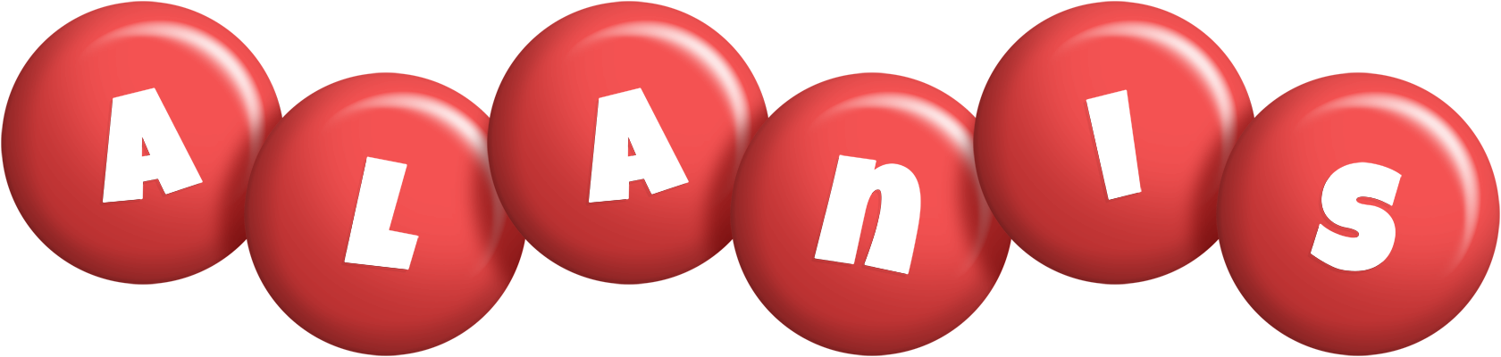 Alanis candy-red logo